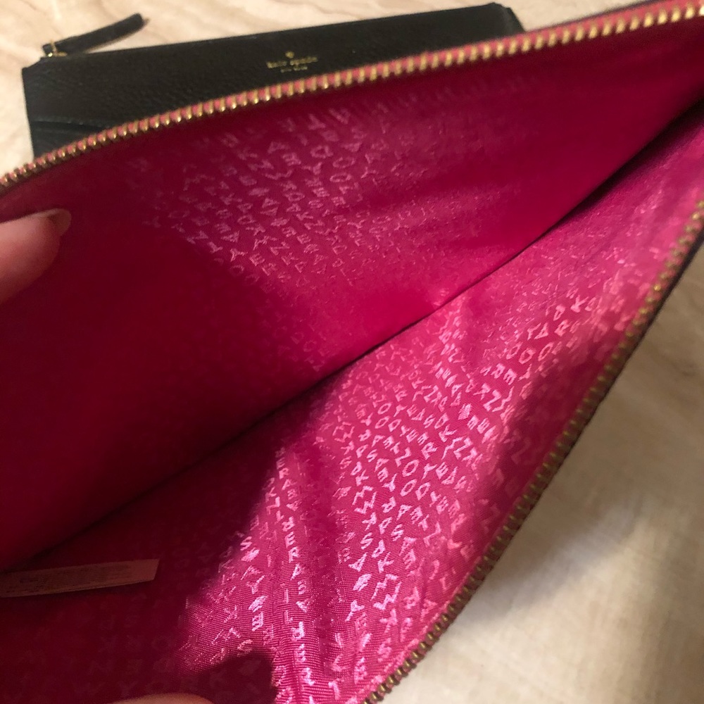 KATE SPADE LEATHER ENVELOPE CLUTCH (PINK) - Picture 4 of 5
